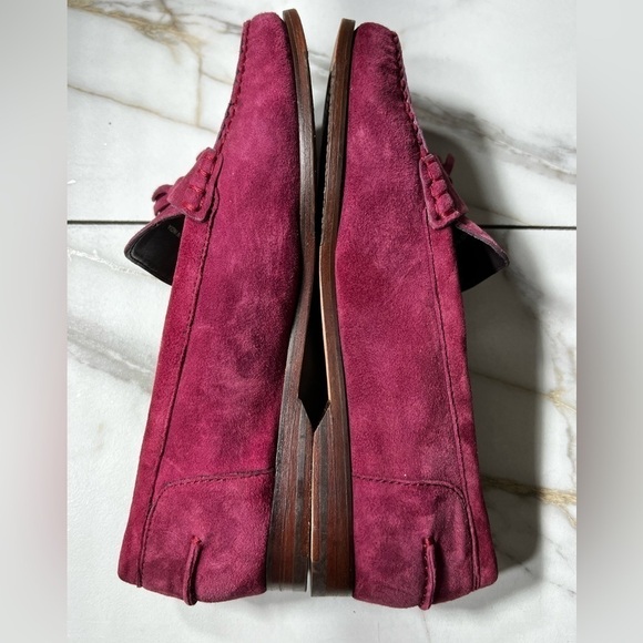 Cole Haan Grand OS Raspberry sueded Tassel loafers. Size 6.5B - Picture 5 of 7